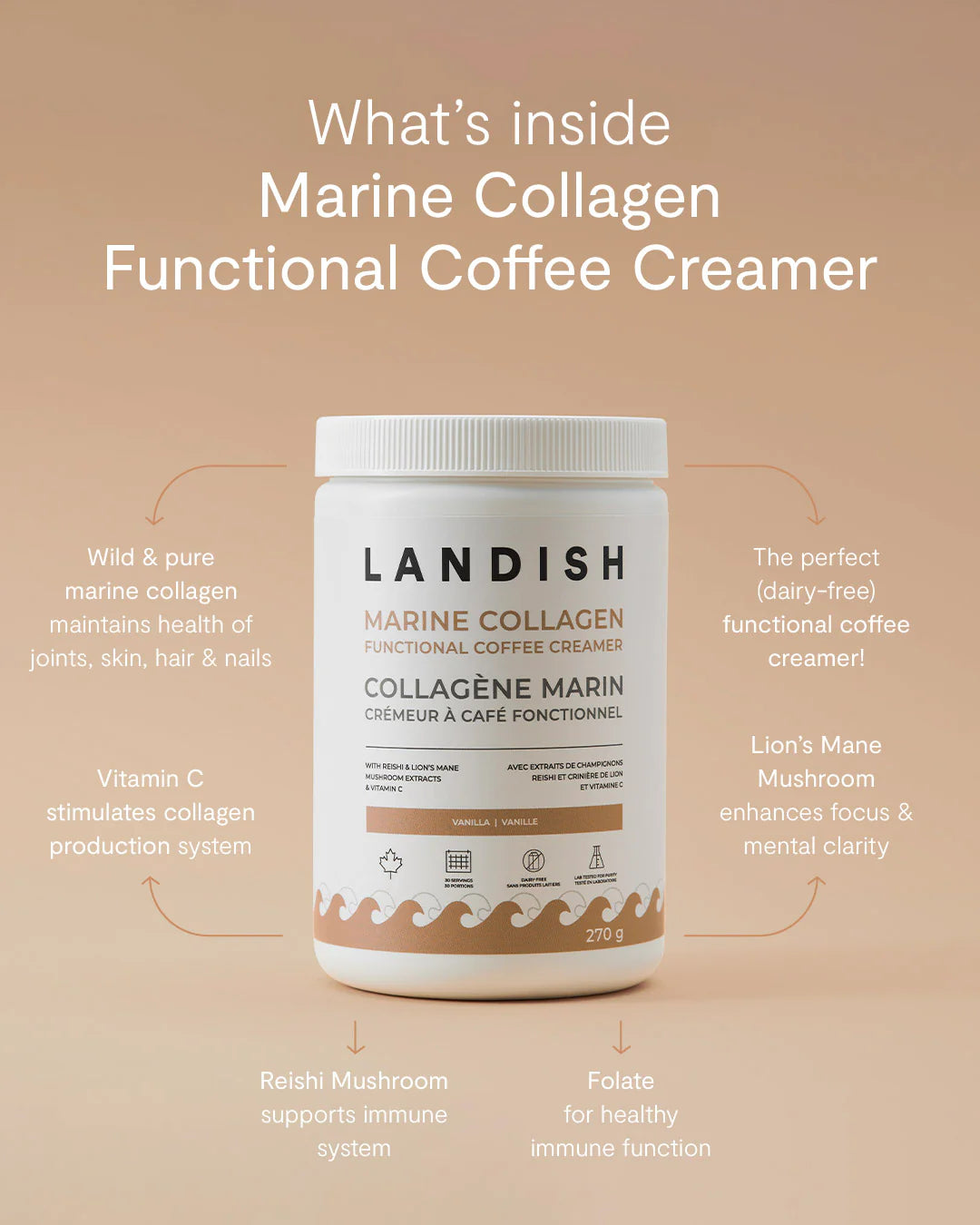 Landish Marine Collagen Coffee Creamer